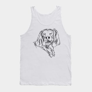 Happy Gordon Setter, sketch Tank Top